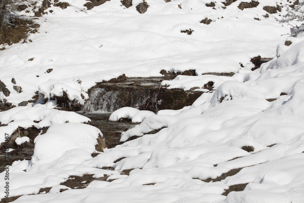 Snowed cliff Snowed cliff