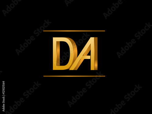 DA Initial Logo for your startup venture