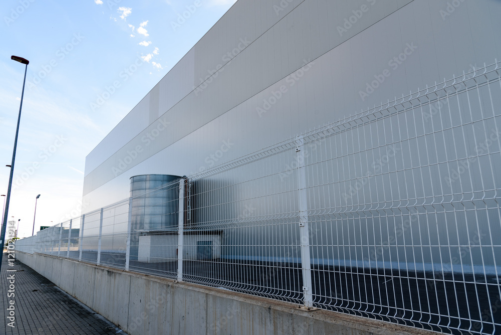 Fototapeta premium Exterior industrial warehouse