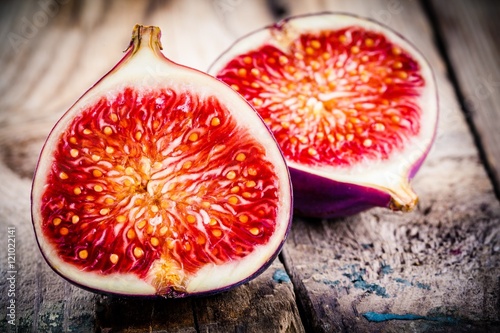 Fresh ripe fig closeup