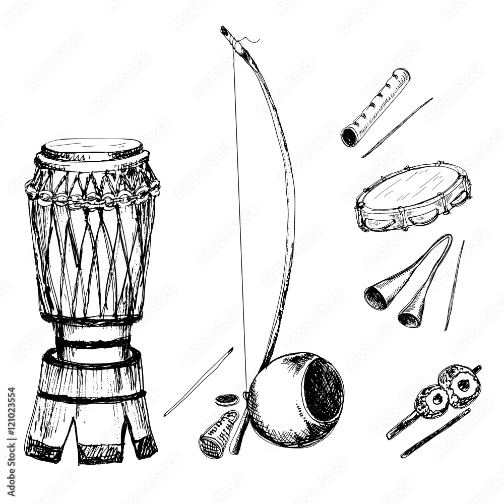 Collection of musical instruments
