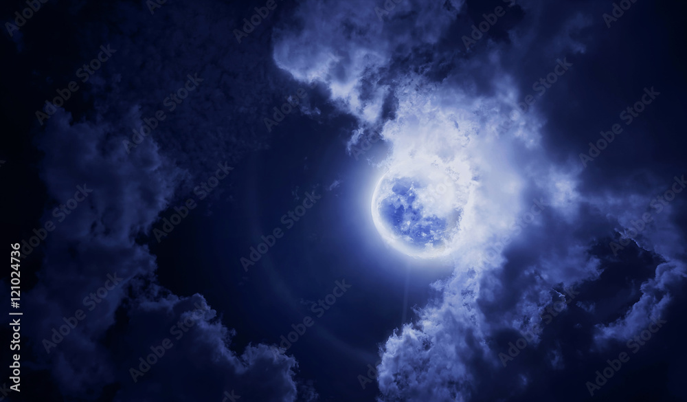 Full Moon with cloud at night Full Moon with cloud at night