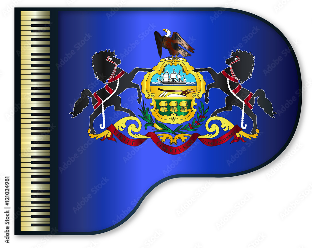 Fototapeta premium Grand Pennsylvania Flag