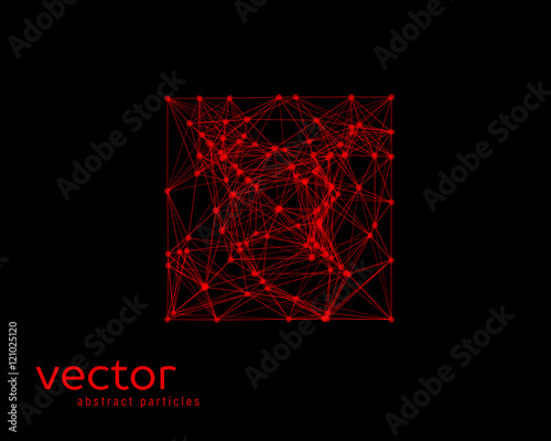 Vector abstract illustration of simple shape - square.