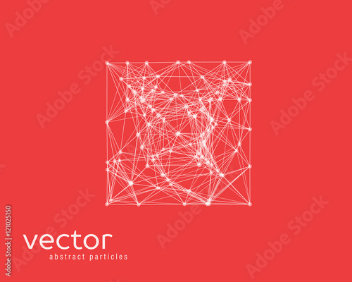 Vector abstract illustration of simple shape - square.