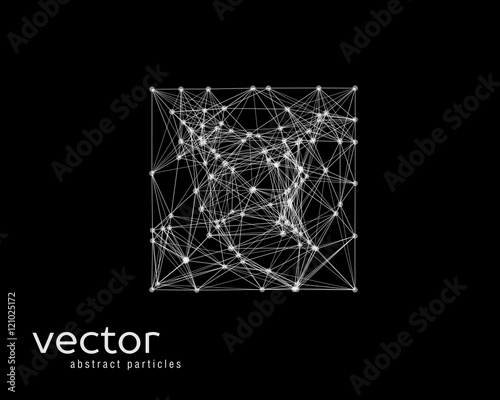 Vector abstract illustration of simple shape - square.