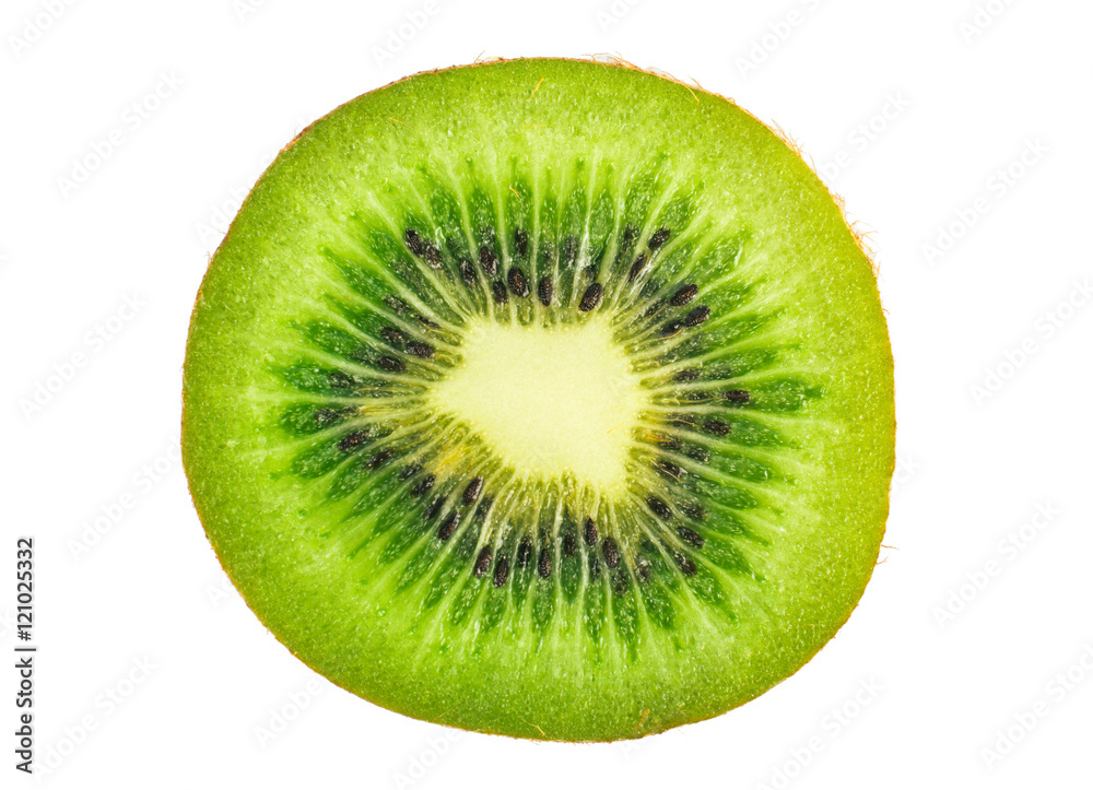 Kiwi slices isolated on white background Kiwi slices isolated on white background