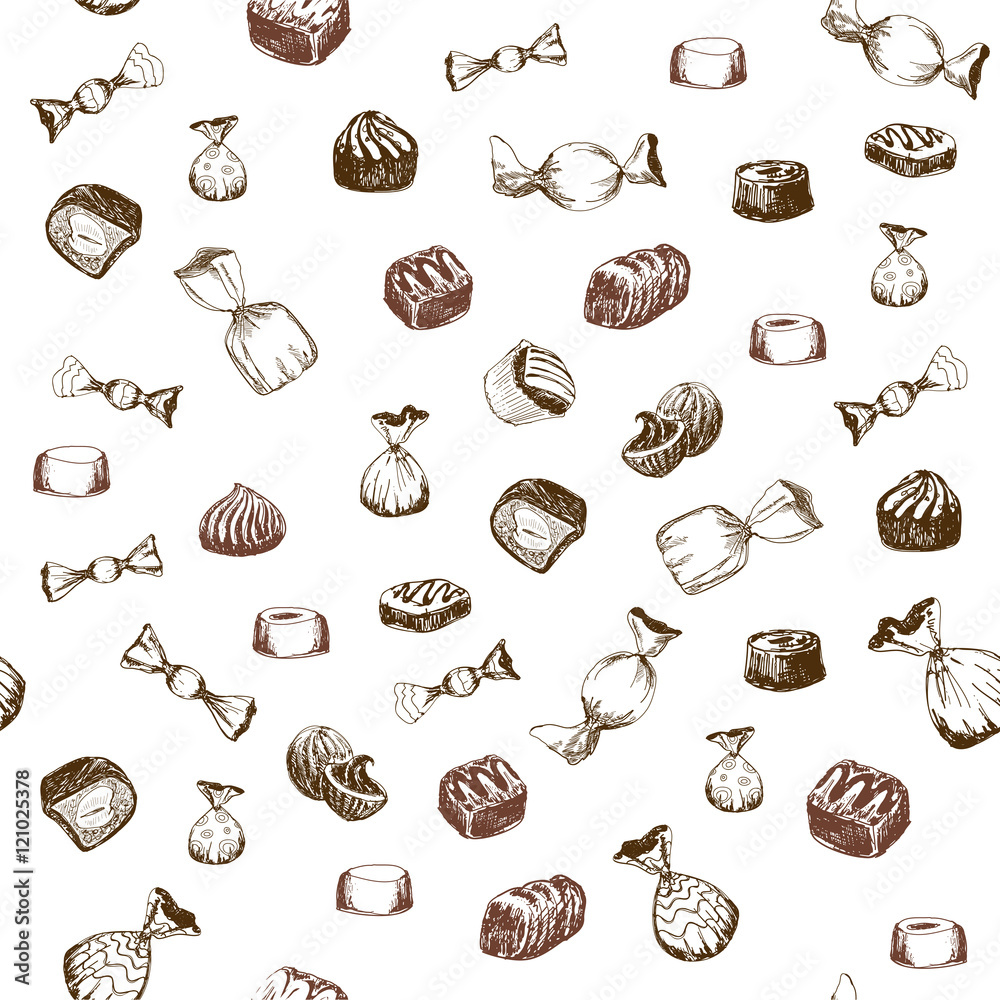 Seamless pattern with sweet Seamless pattern with sweet
