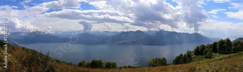 Der Lago Maggiore von oben