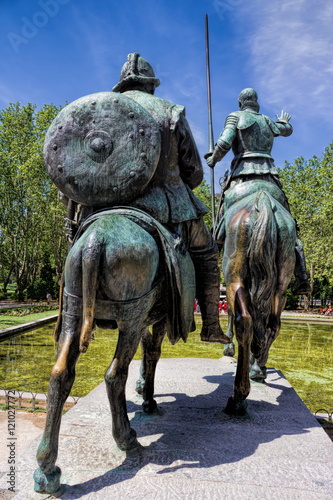 Madrid, Don Quixote und Sancho Panza