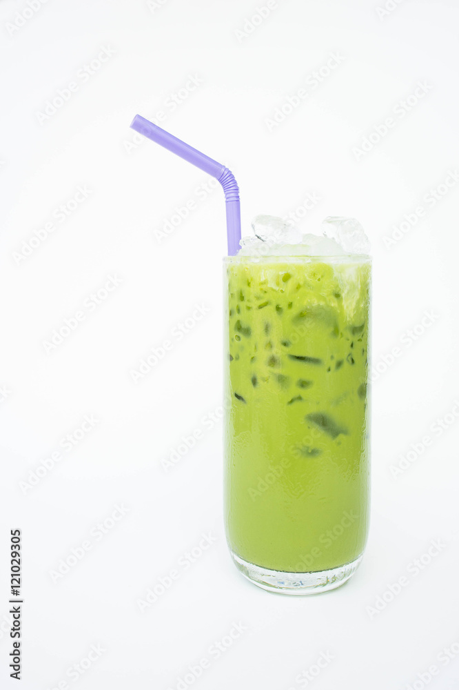 Green tea with milk ,The refreshing taste sweet Green tea with milk ,The refreshing taste sweet