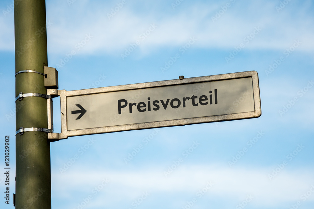 Fototapeta premium Schild 67 - Preisvorteil