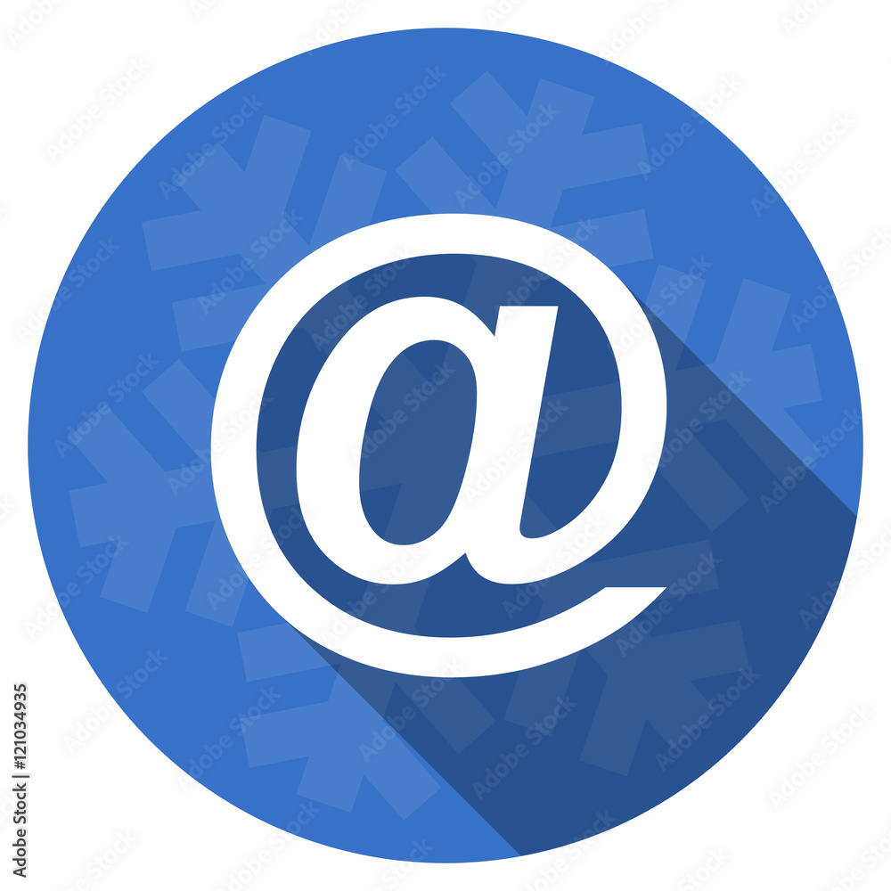 email blue flat design christmas winter web icon with snowflake email blue flat design christmas winter web icon with snowflake