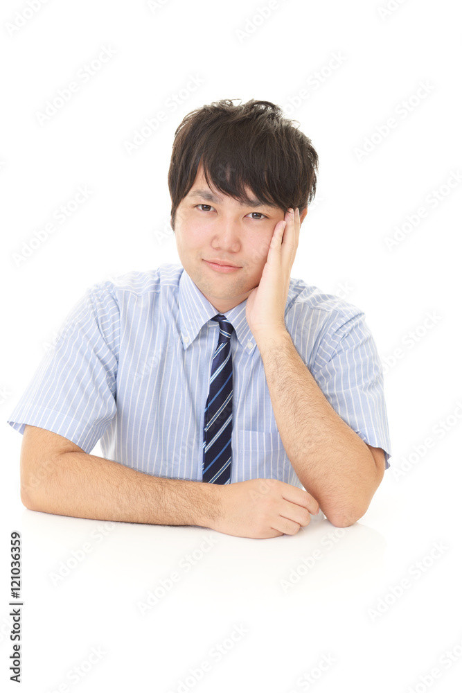 微笑むビジネスマン