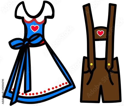 Dirndl und Lederhose