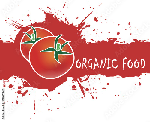 Red tomatos.Abstract background for organic food