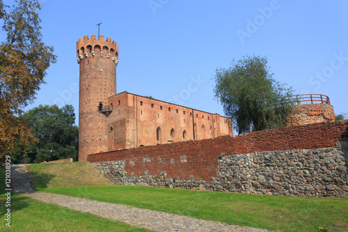 Teutonic Castle in Swiecie on Vistula in Poland. Castle is part of a complex built by Teutonic Knights in Gothic architectural style