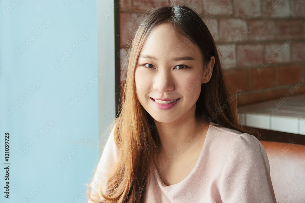 Asian girl ,Portrait beautiful woman when she is smile. Asian girl ,Portrait beautiful woman when she is smile.