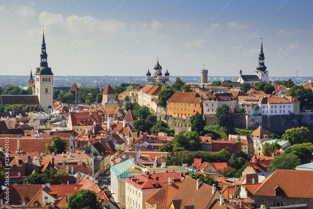 Fototapeta premium Tallin city view