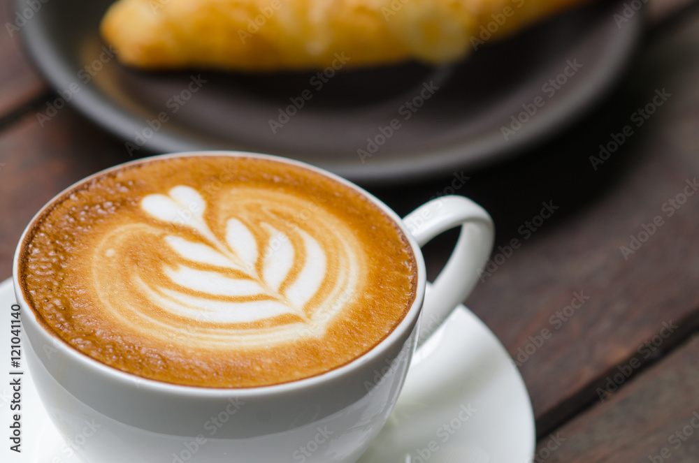 Barista making a cup of coffee Barista making a cup of coffee