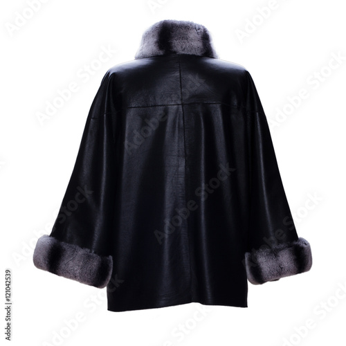 kürklü siyah ceket