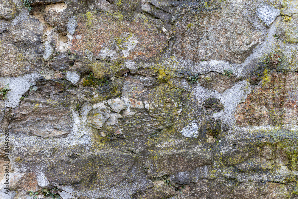 Stone surface texture, old grunge stone wall background.