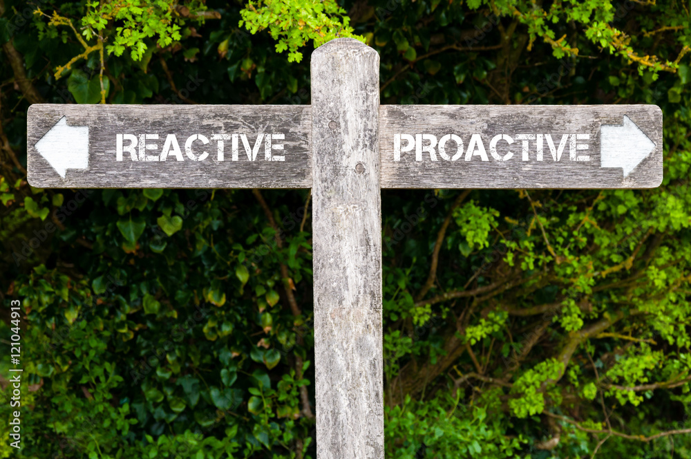 Reactive versus Proactive directional signs