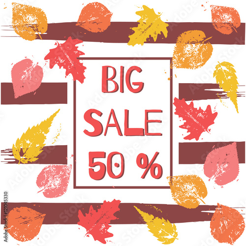 Stylish Big Sale poster, banner or flyer design with discount offer.