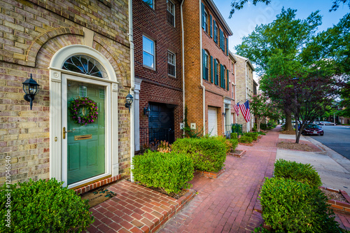 Fotografie, Obraz Houses in the Old Town of Alexandria, Virginia.