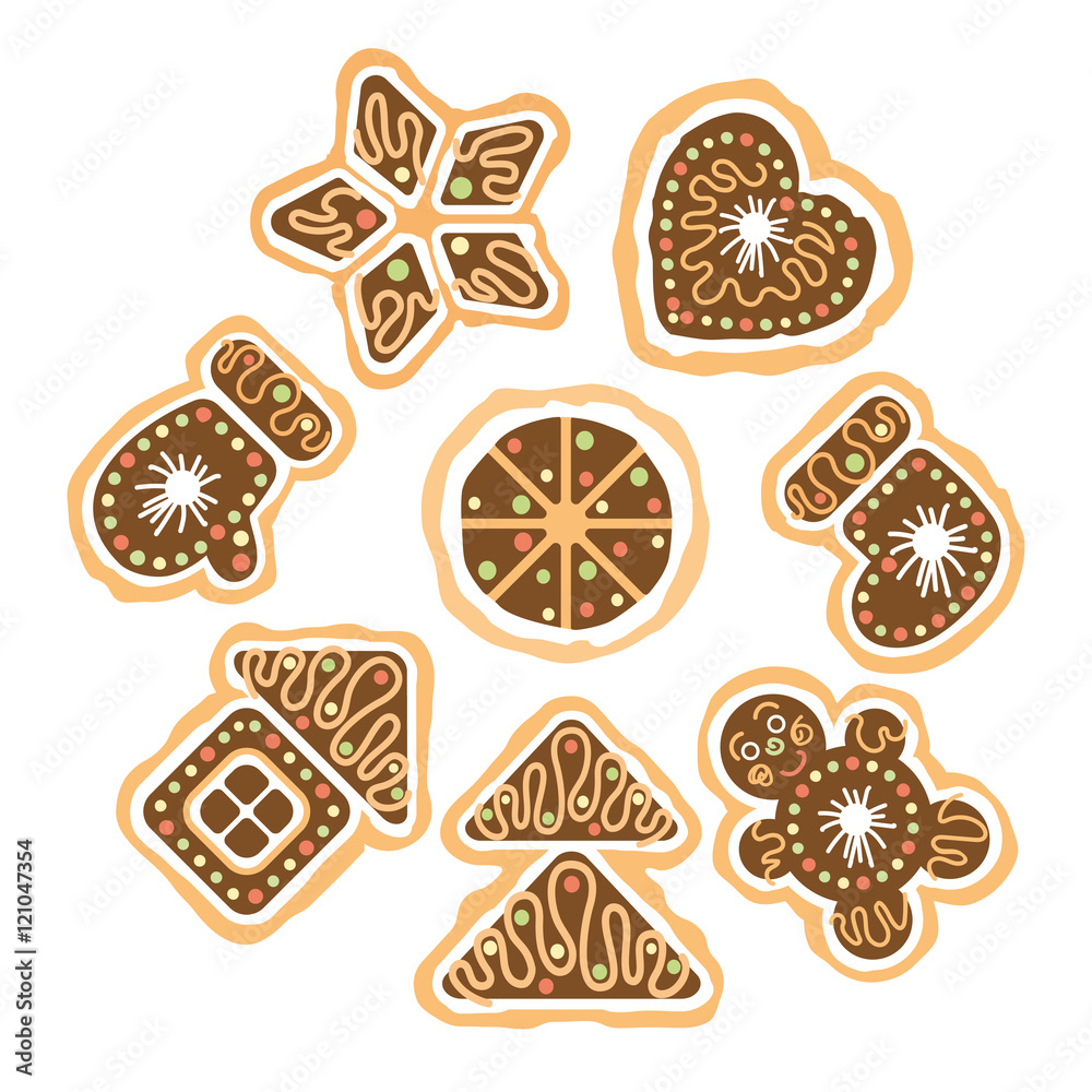 set of the Christmas cookies set of the Christmas cookies