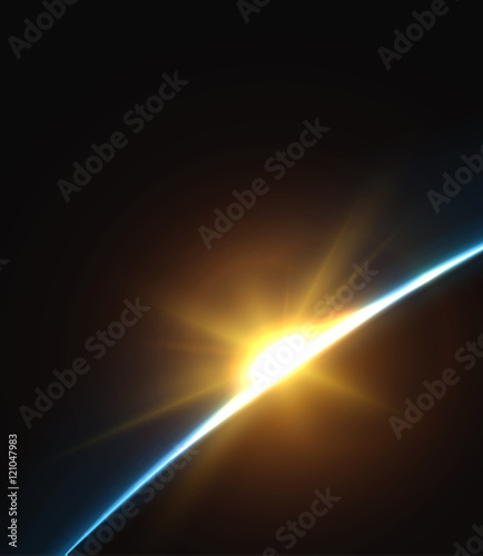 Planet earth sunrise