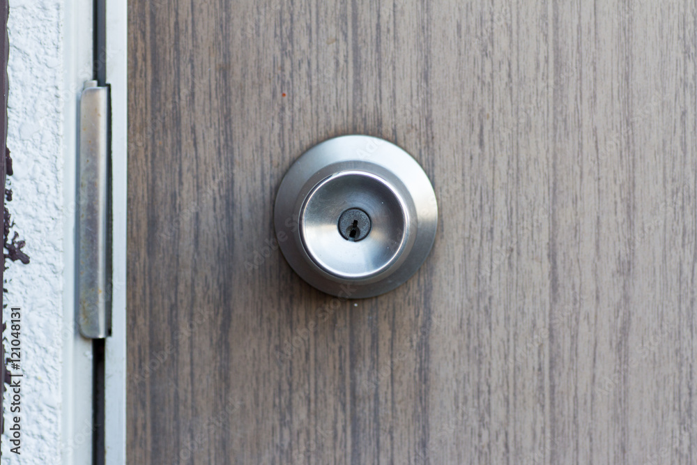 Doorknob with a key hole