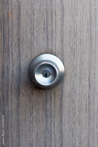 Doorknob with a key hole