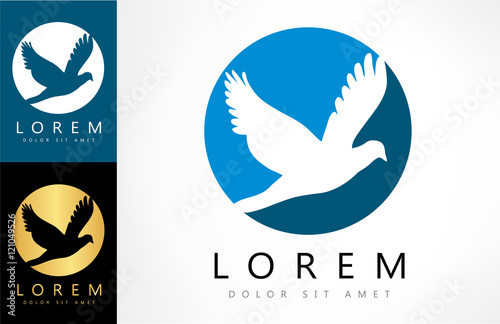dove logo. bird.