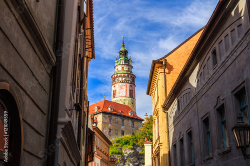 Foto Beautiful old town at Cesky Krumlov, Czech Republic