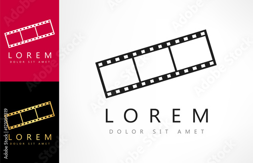 film frame, vector logo