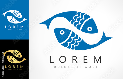 Fish logo vector