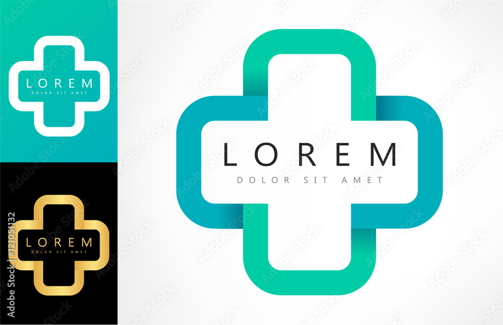 Help cross or pharmacy logo vector Help cross or pharmacy logo vector