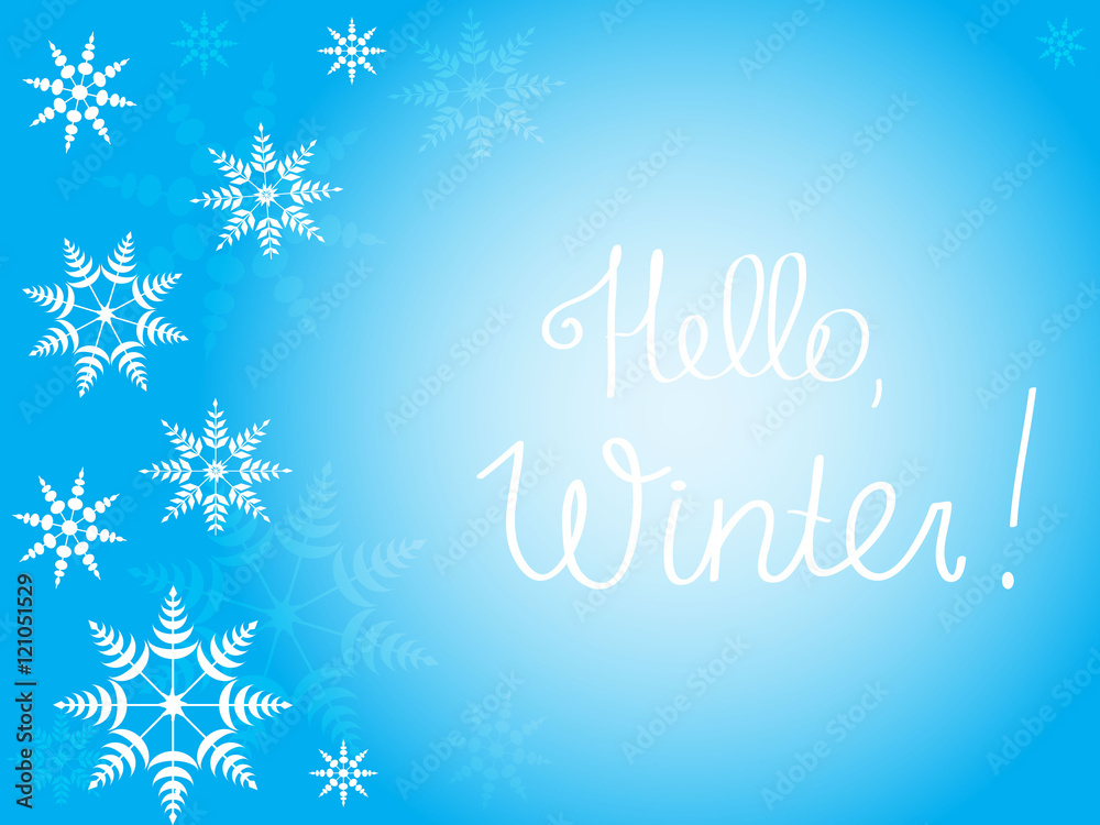 Winter background for text
