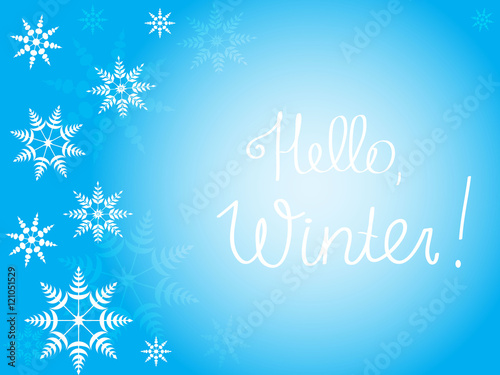 Winter background for text