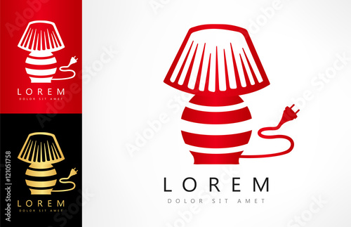 red table lamp logo