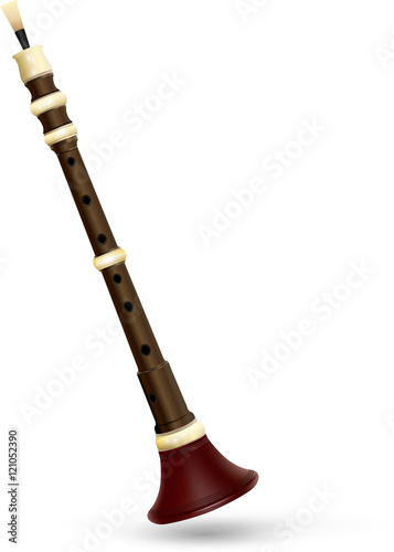 Breton bombarde - traditional musical instrument