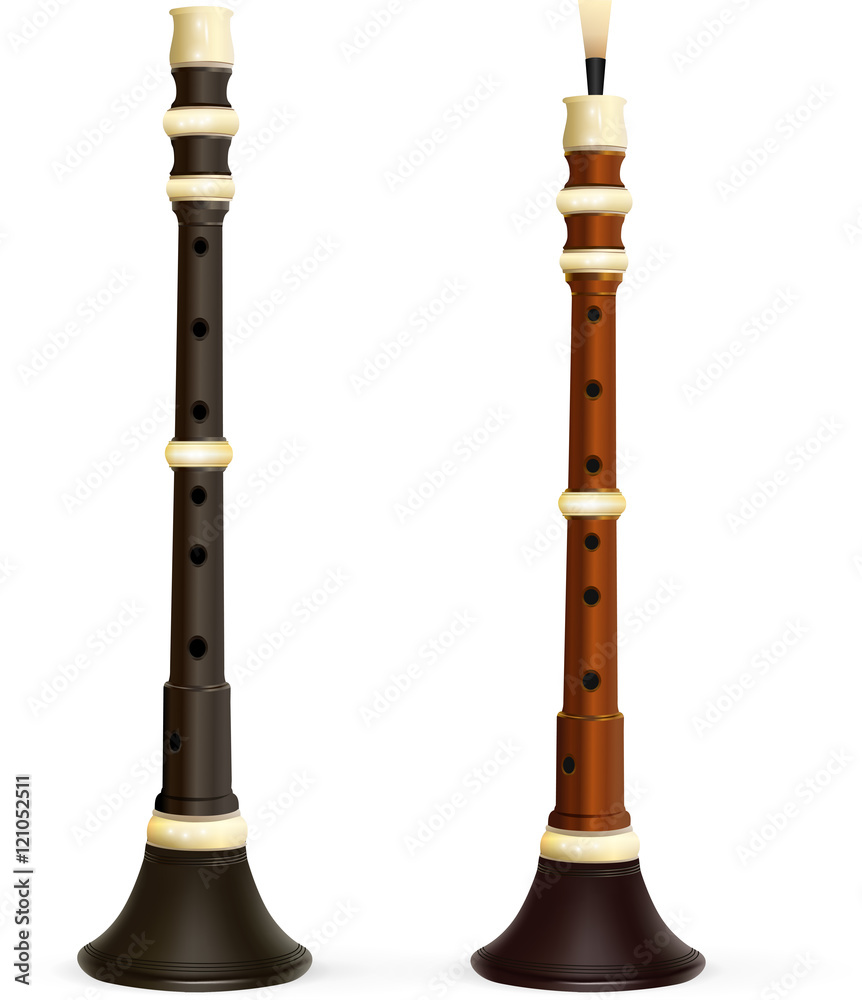 Fototapeta premium Breton bombarde - traditional musical instrument