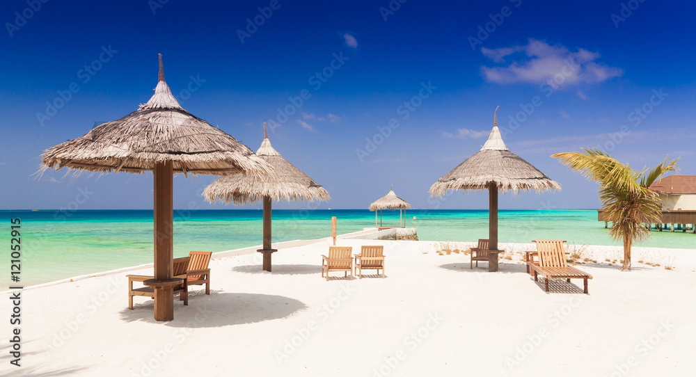 Fototapeta premium Maldives, tropical sea background 3!