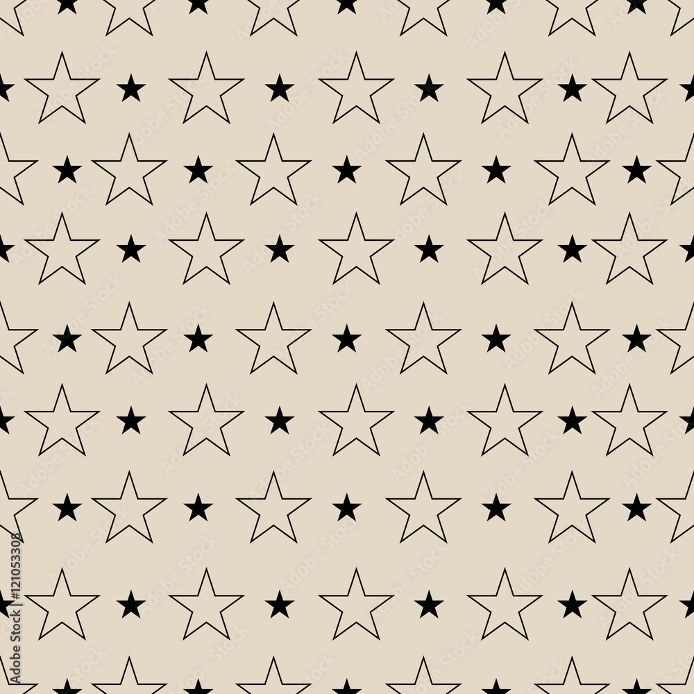 Naklejka premium Abstract pattern with stars