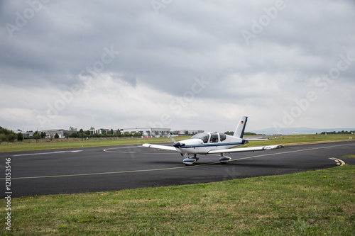 Airplane Takeoff Winningen Airport propeller 2