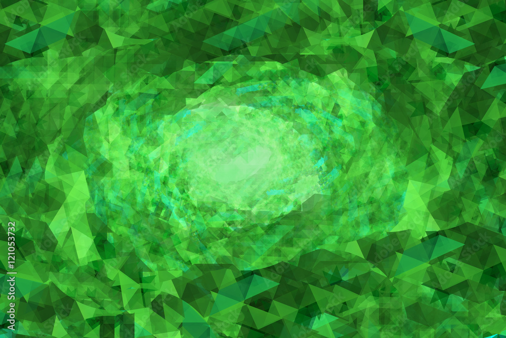 Obraz premium Green abstract geometric background