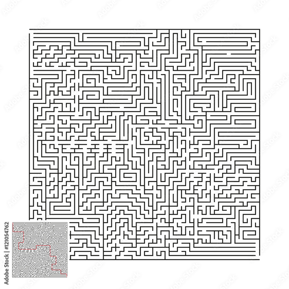 Large Vector Maze with Answer 2