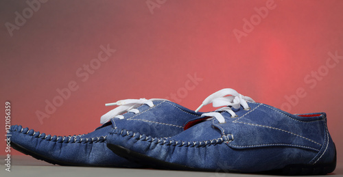 Blue man casual shoes © rakeshpicholiya