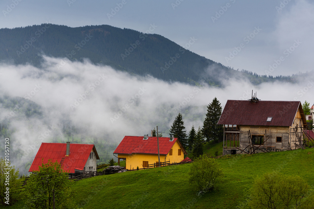Romanian mountain village